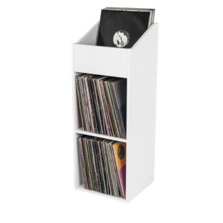 Glorious Vinylhylle med toppboks (Hvit)