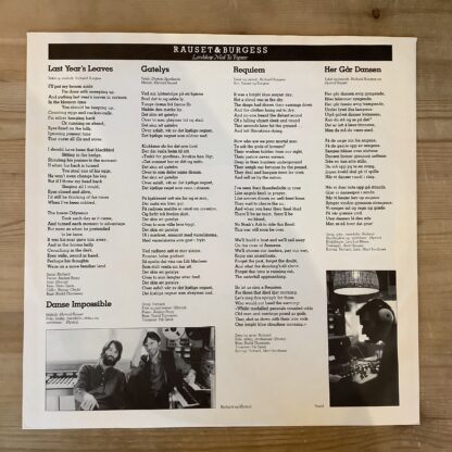 Rauset & Burgess - Landskap Med To Figurer [LP] (2. hand) - Bilde 4