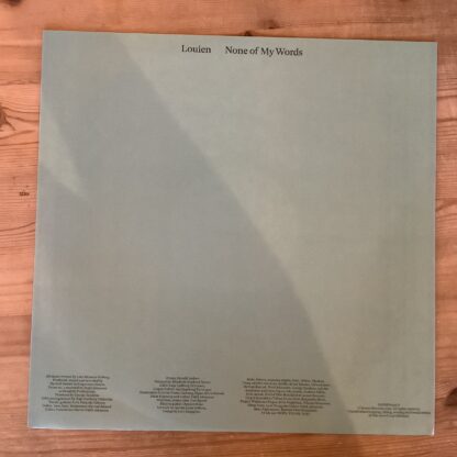 Louien - None Of My Words [LP] (2. hand) - Bilde 4