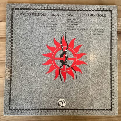 Rivolta Dell'Odio - Osanna! L'Angelo Sterminatore [LP] (Red Vinyl) (2. hand) - Bilde 2
