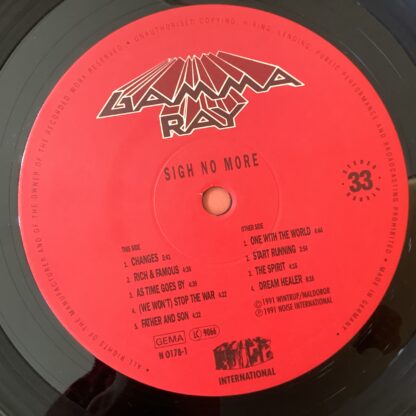 Gamma Ray - Sigh No More [LP] (2. hand) - Bilde 3