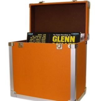 LP Record Storage Carry Case - Orange