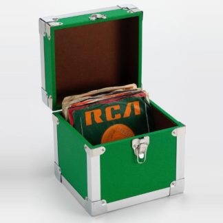 7" 50 Record Storage Carry Case - Green