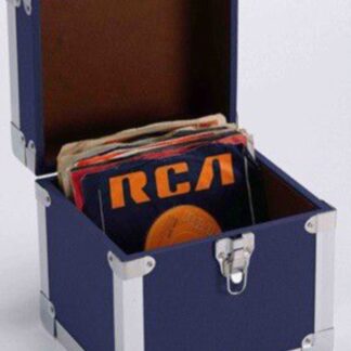 7" 50 Record Storage Carry Case - Blue