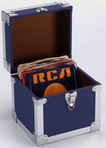 7" 50 Record Storage Carry Case - Blue