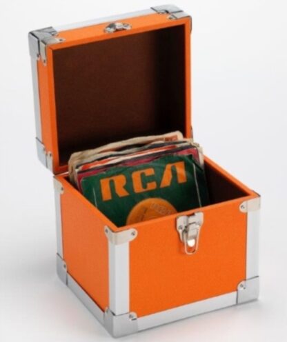 7" 50 Record Storage Carry Case - Orange