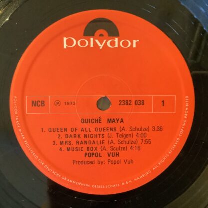 Popol Vuh - Quiché Maya [LP] (2. hand) - Bilde 3