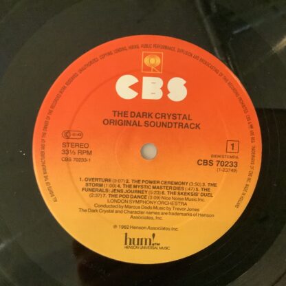 Trevor Jones - The Dark Crystal OST [LP] (2. hand) - Bilde 3