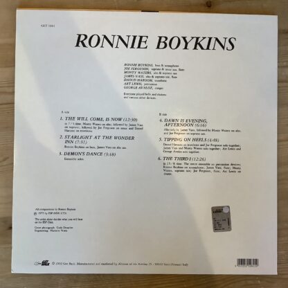 Ronnie Boykins - The Will Come, Is Now [LP] (2. hand) - Bilde 2