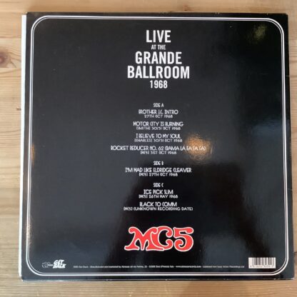 MC5 - Live At The Grande Ballroom 1968 [2xLP] (2. hand) - Bilde 2
