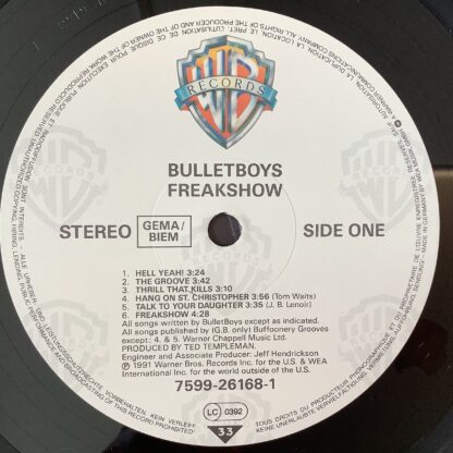 Bullet Boys - Freak Show [LP] (2. hand) - Bilde 3