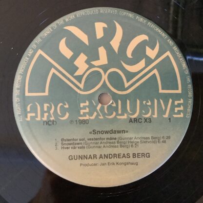 Gunnar Andreas Berg - Snowdawn [LP] (2. hand) - Bilde 3