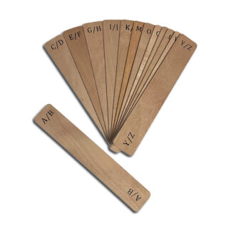 Record dividers wood (A-Z)