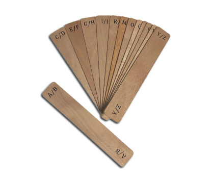 Record dividers wood (A-Z)
