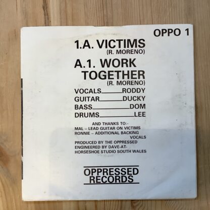 The Oppressed - Victims / Work Together [7"] (2. hand) - Bilde 3