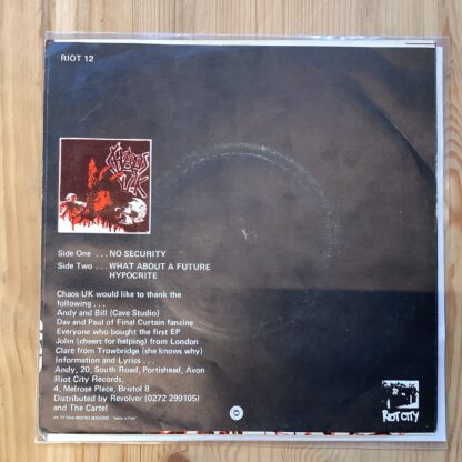 Chaos U.K - Loud Political & Uncompromising [7"] (2. hand) - Bilde 2