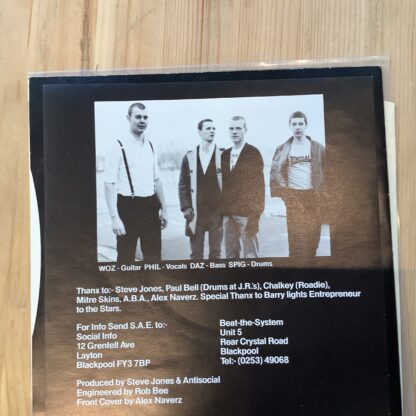 Antisocial - Official Hooligan E.P. [7"] (2. hand) - Bilde 4