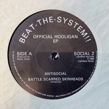 Antisocial - Official Hooligan E.P. [7"] (2. hand) - Bilde 5