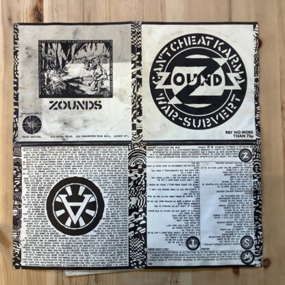 Zounds - Can't Cheat Karma / War / Subvert [7"] (2. hand) - Bilde 3