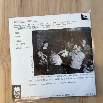 Social Disease - Today E.P. [7"] (2. hand) - Bilde 2