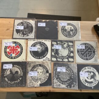 Crass Records-Bundle: 11x 7" [Vinyl bundle] (2. hand)