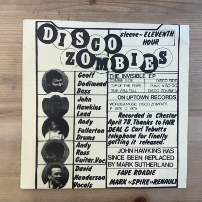 Disco Zombies - The Invisible E.P. [7"] (2. hand) - Bilde 2