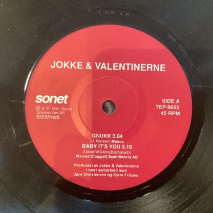 Jokke & Valentinerne - Gnukk [7"] (2. hand) - Bilde 3