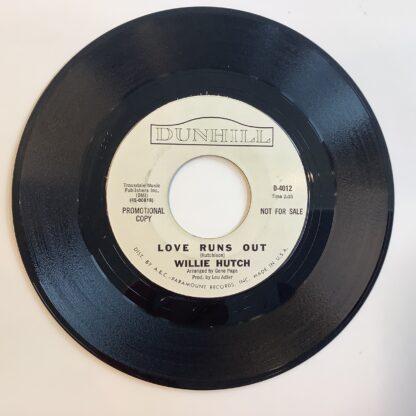 Willie Hutch ‎- The Duck / Love Runs Out [7"] (PROMO) (2. hand) - Bilde 2